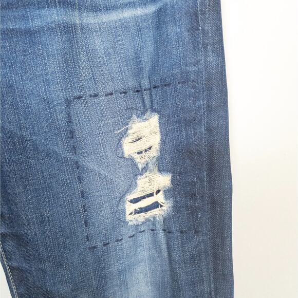 AG ADRIANO GOLDSCHMIED Stevie Slim Straight Ankle Jeans Dark Wash Women's 28R - Picture 2 of 4